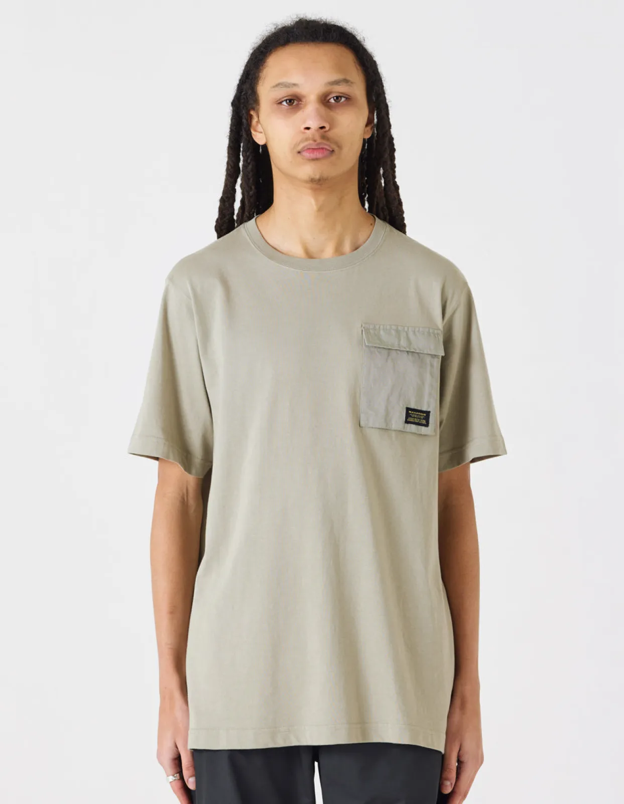 Short Sleeve T-Shirts*Maharishi 4230 Utility Pocket T-Shirt Silver Sage