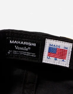 Hats And Scarves*Maharishi 9867 Ventile® Wr 6 Panel Cap Black