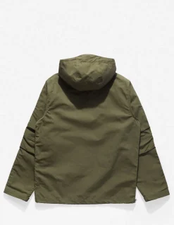 Parkas*Maharishi 4200 Ventile® Wr Half-Zip Jacket Olive Og-107F
