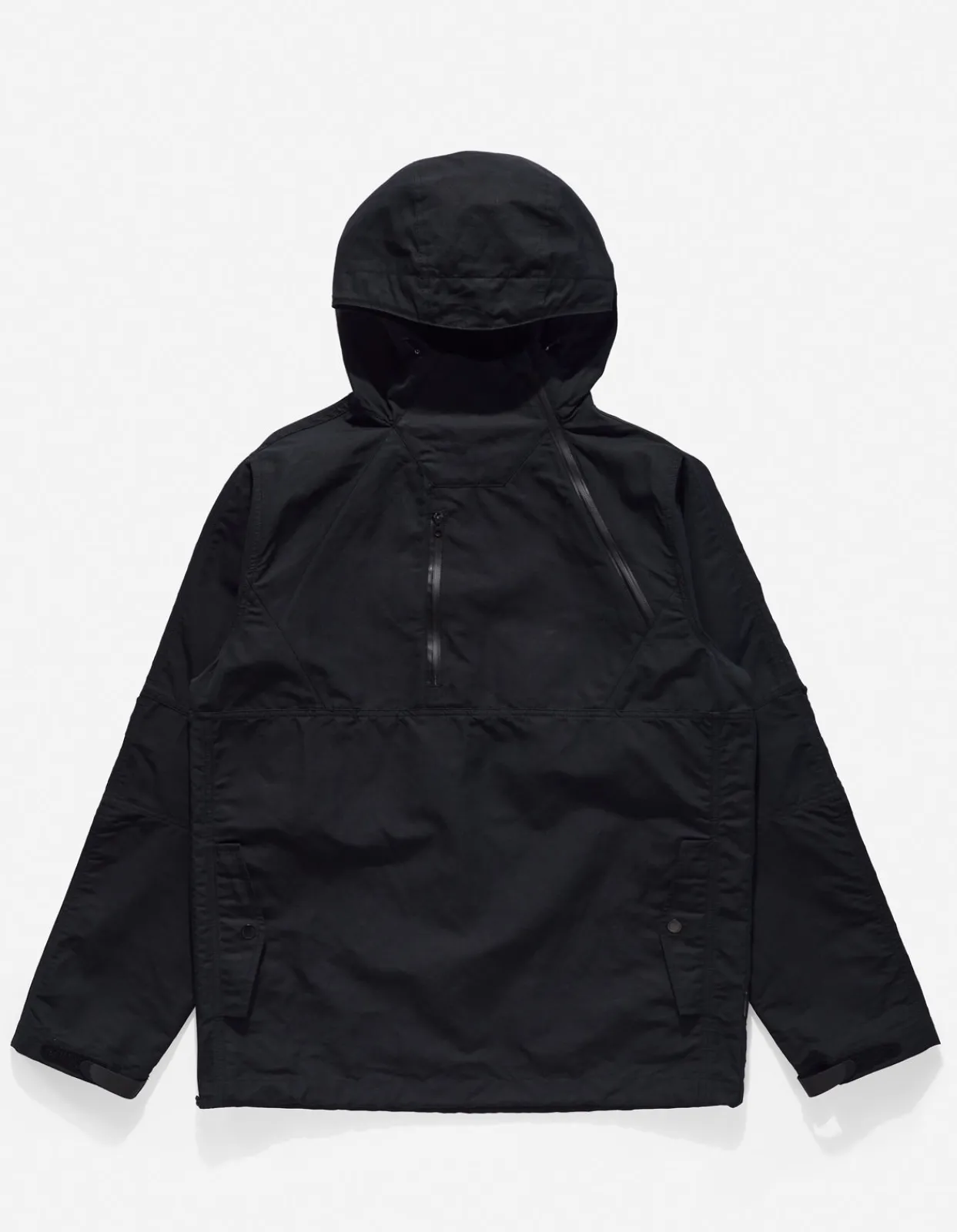 Parkas*Maharishi 4200 Ventile® Wr Half-Zip Jacket Black