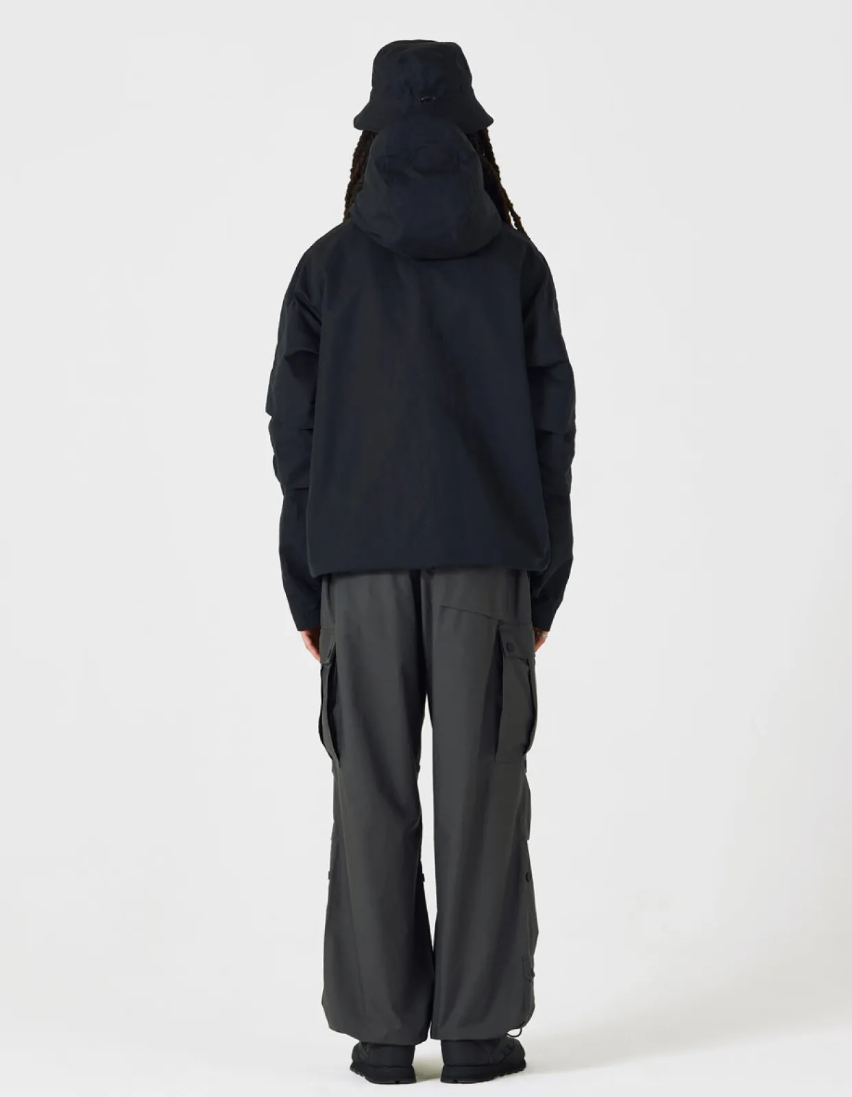 Parkas*Maharishi 4200 Ventile® Wr Half-Zip Jacket Black