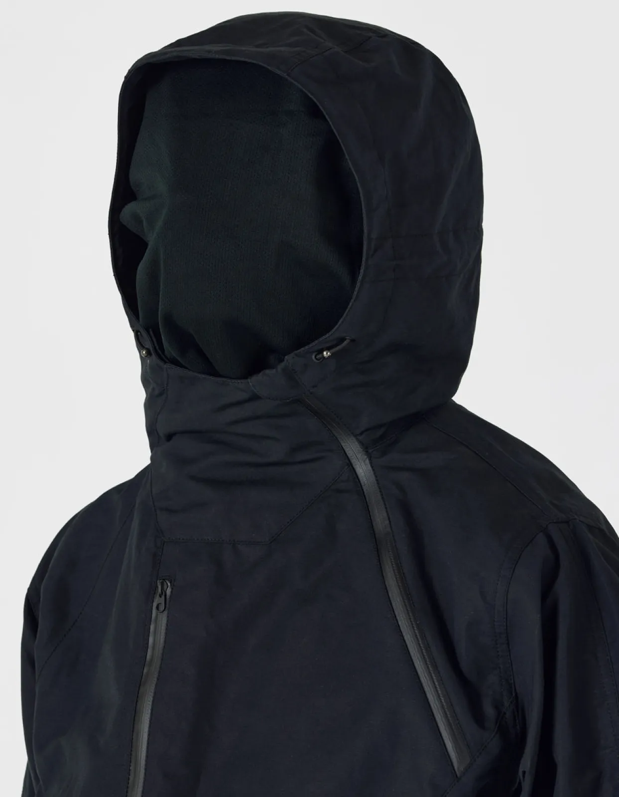 Parkas*Maharishi 4200 Ventile® Wr Half-Zip Jacket Black
