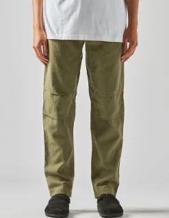 Utility Pants*Maharishi 4544 Washed Hemp Custom Pants Olive Og-107F
