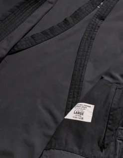 Parkas*Maharishi 4240 Water Dragon Embroidered Kimono Parka Black Blk-108Ff
