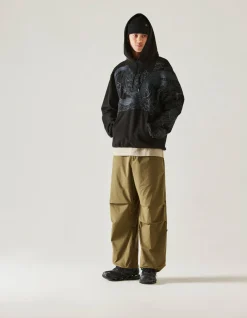 Original Snopants*Maharishi 4244 Water Dragon Embroidered Loose Snopants® Olive/Tonal