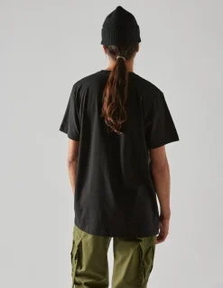 Short Sleeve T-Shirts*Maharishi 1072 Water Peace Crane T-Shirt Black