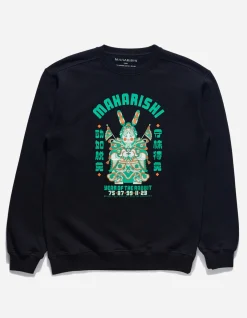 Crew Sweats*Maharishi 1001 Water Rabbit Crew Sweat Black