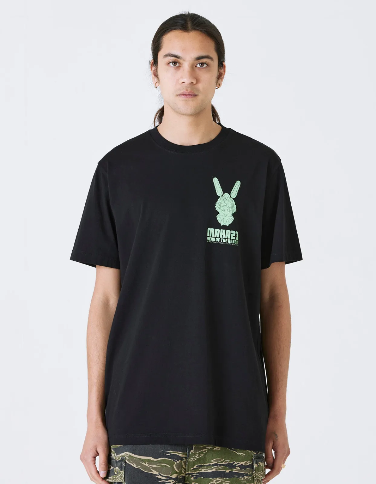 Short Sleeve T-Shirts*Maharishi 1000 Water Rabbit T-Shirt Black