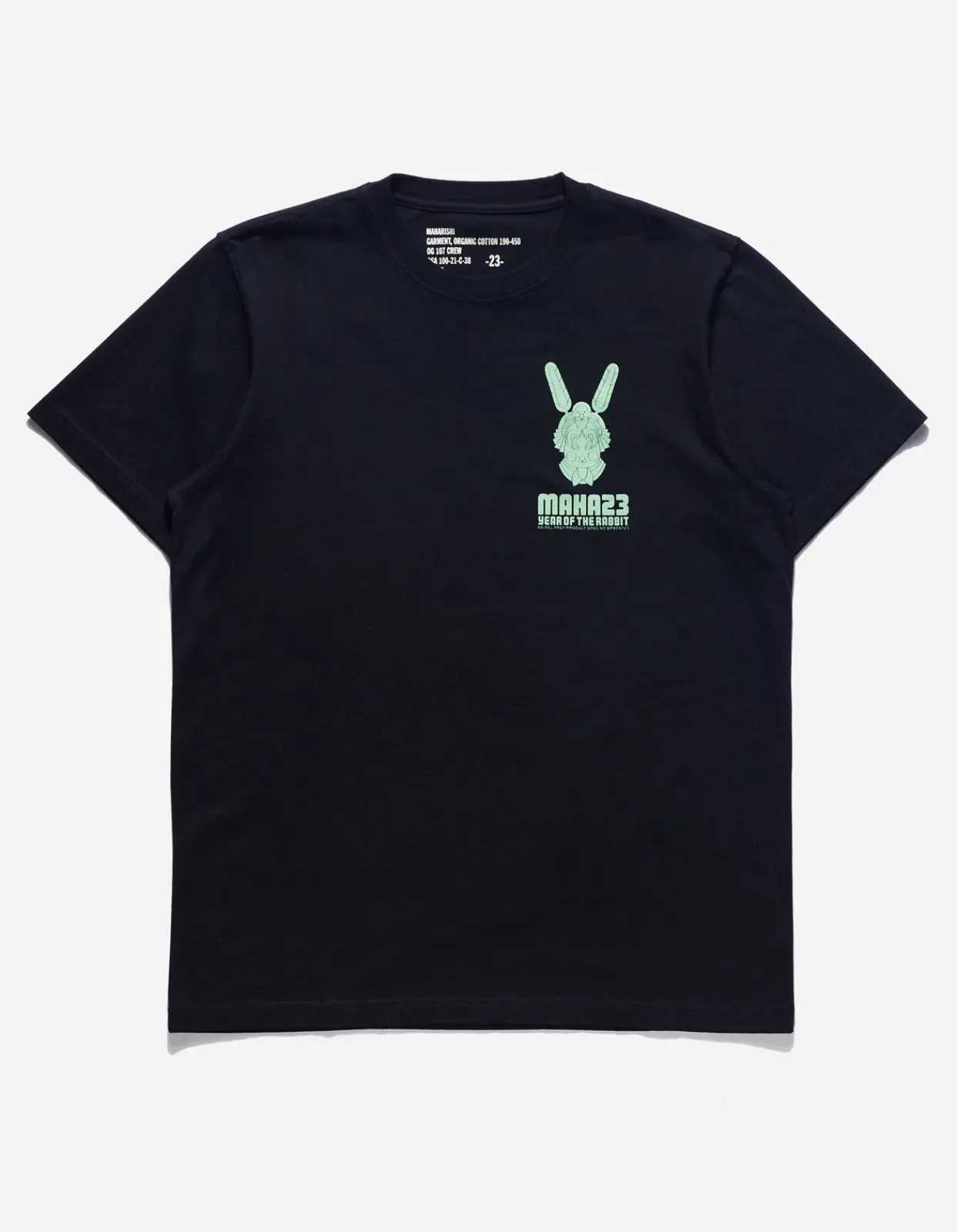 Short Sleeve T-Shirts*Maharishi 1000 Water Rabbit T-Shirt Black