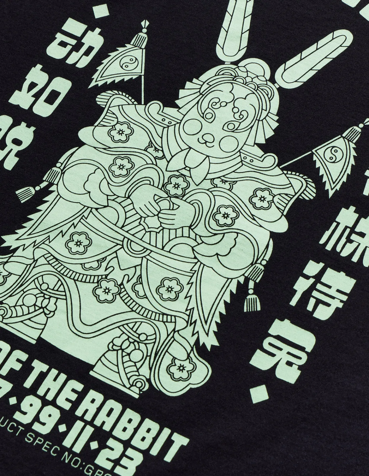 Short Sleeve T-Shirts*Maharishi 1000 Water Rabbit T-Shirt Black