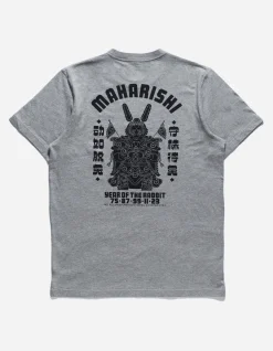 Short Sleeve T-Shirts*Maharishi 1000 Water Rabbit T-Shirt Grey Marl