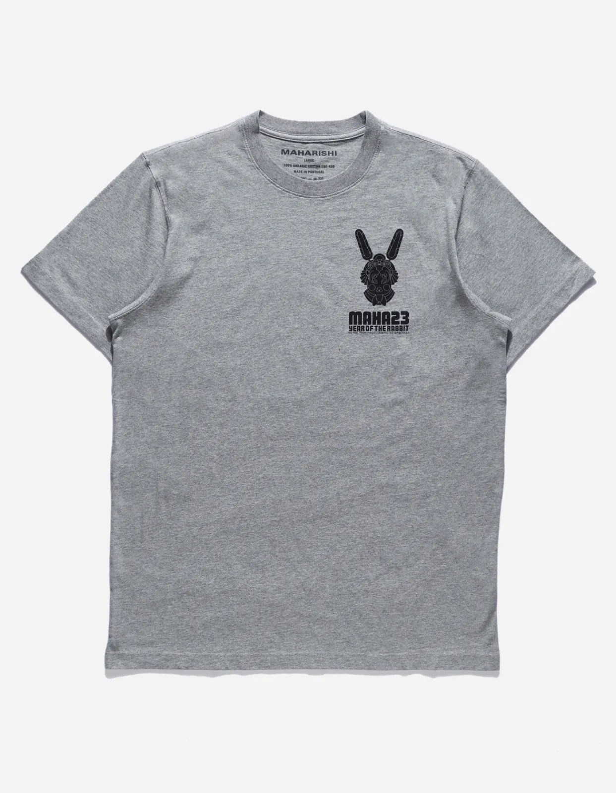 Short Sleeve T-Shirts*Maharishi 1000 Water Rabbit T-Shirt Grey Marl