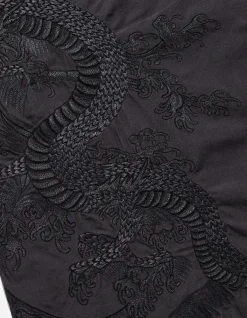 Original Snopants*Maharishi 4245 Xl Water Dragon Embroidered Loose Snopants® Black/Tonal