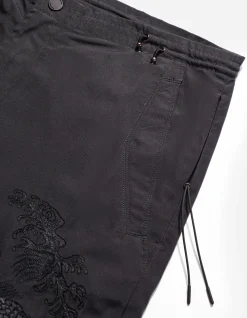 Original Snopants*Maharishi 4245 Xl Water Dragon Embroidered Loose Snopants® Black/Tonal