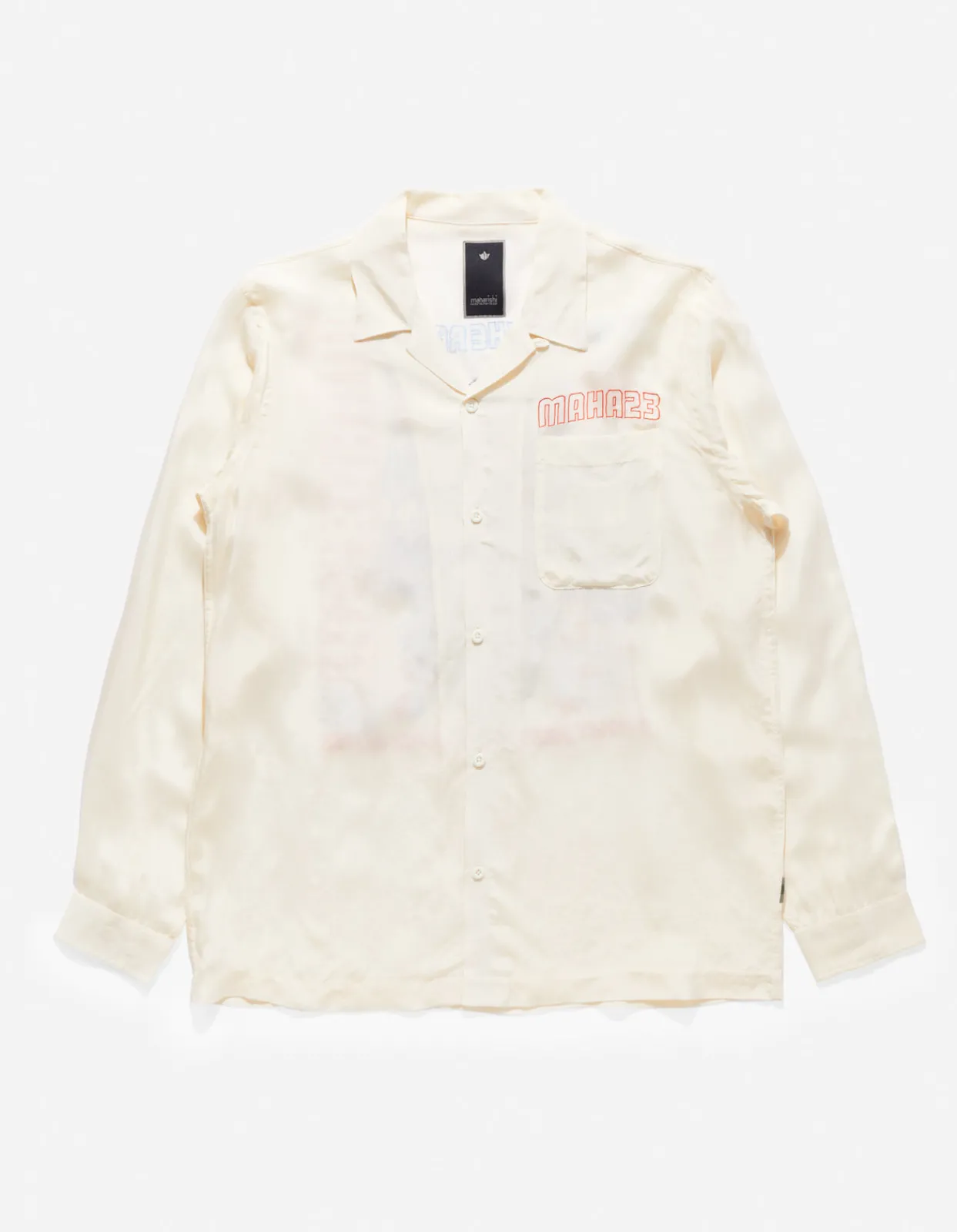 Shirts*Maharishi 4209 Year Of The Rabbit Embroidered Shirt Ecru