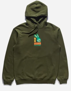 Hooded Sweats*Maharishi 1003 Year Of The Rabbit Hooded Sweat Olive Og-107F