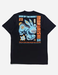 Short Sleeve T-Shirts*Maharishi 1002 Year Of The Rabbit T-Shirt Black