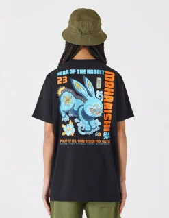 Short Sleeve T-Shirts*Maharishi 1002 Year Of The Rabbit T-Shirt Black