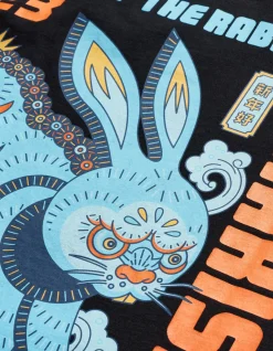 Short Sleeve T-Shirts*Maharishi 1002 Year Of The Rabbit T-Shirt Black