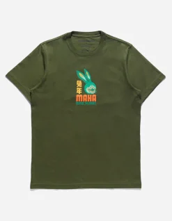 Short Sleeve T-Shirts*Maharishi 1002 Year Of The Rabbit T-Shirt Olive Og-107F