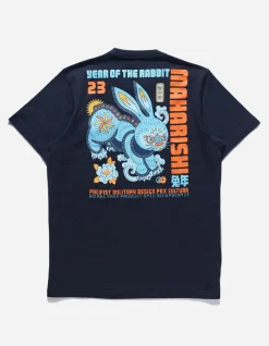 Short Sleeve T-Shirts*Maharishi 1002 Year Of The Rabbit T-Shirt Navy