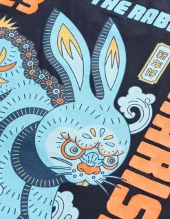 Short Sleeve T-Shirts*Maharishi 1002 Year Of The Rabbit T-Shirt Navy