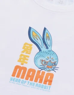 Short Sleeve T-Shirts*Maharishi 1002 Year Of The Rabbit T-Shirt White