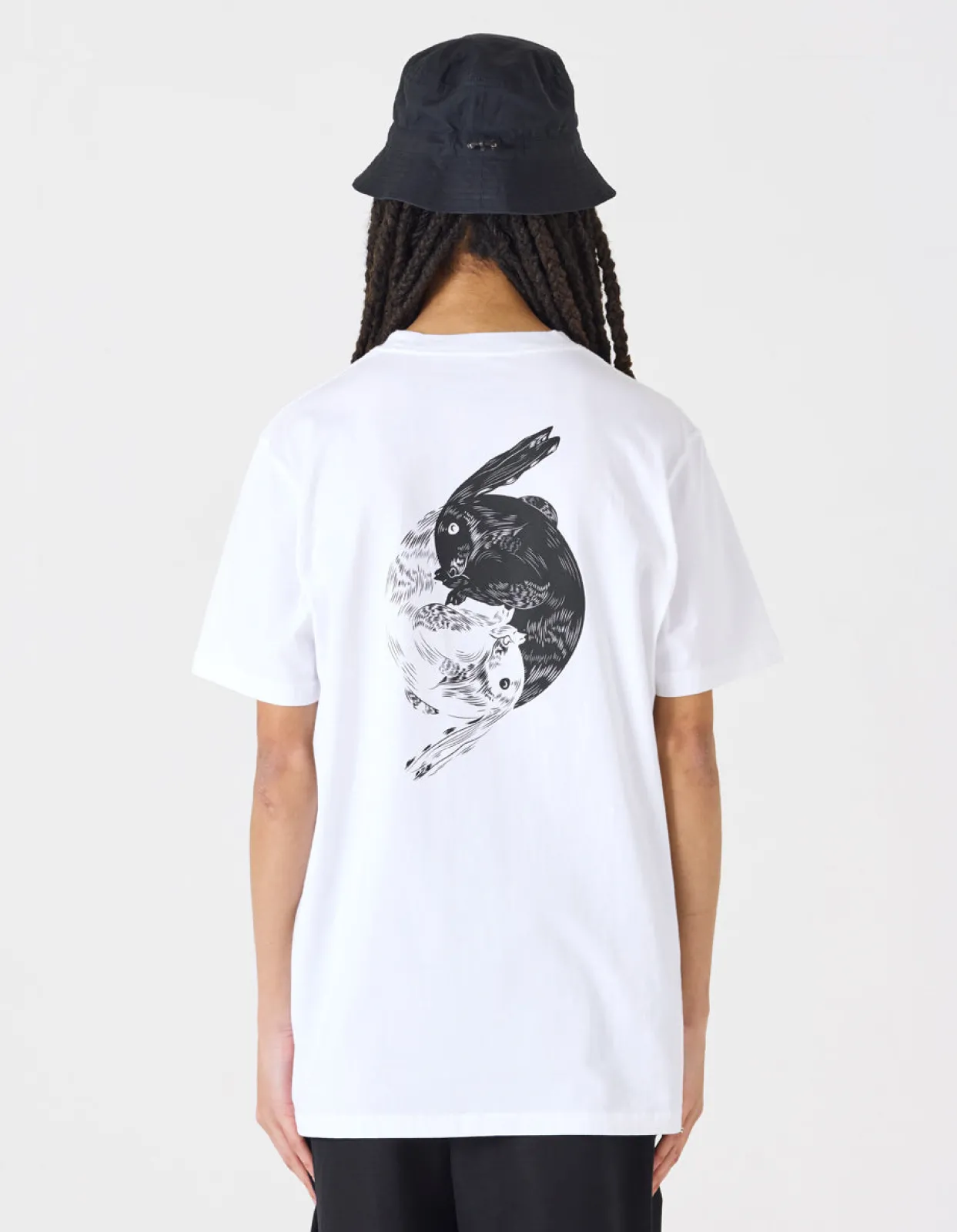Short Sleeve T-Shirts*Maharishi 1007 Yin Yang Rabbit T-Shirt White