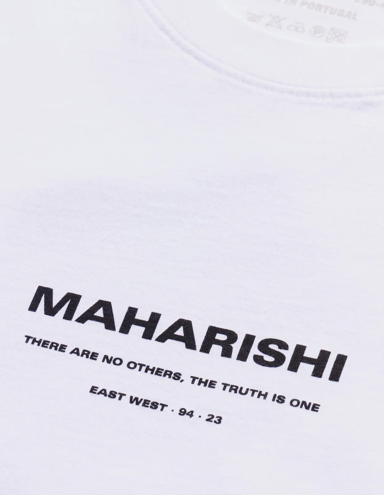 Short Sleeve T-Shirts*Maharishi 1007 Yin Yang Rabbit T-Shirt White