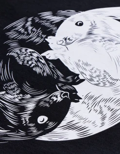 Short Sleeve T-Shirts*Maharishi 1007 Yin Yang Rabbit T-Shirt Black