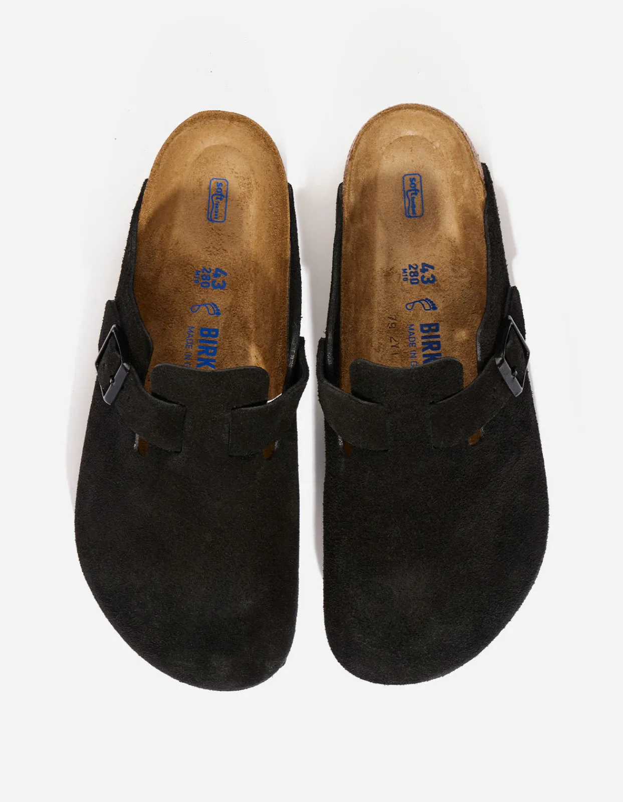 Lifestyle*Maharishi Birkenstock Boston Sfb Suede Leather Black