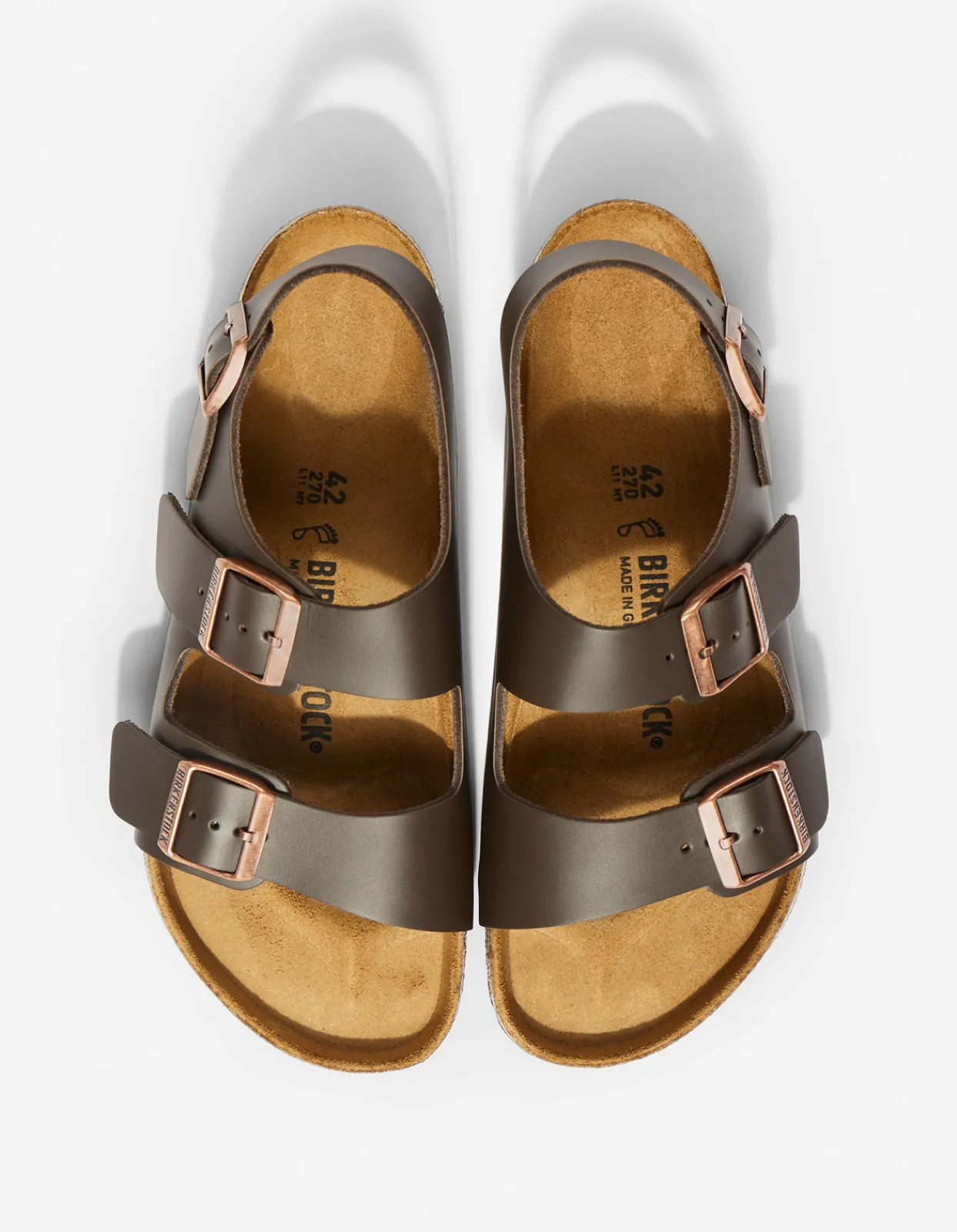 Lifestyle*Maharishi Birkenstock Milano Natural Leather Dark Brown