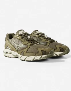 Footwear*Maharishi X Mizuno Fire Phoenix Wave Rider 10 Olive