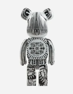 Home*Maharishi Medicom Be@Rbrick Hr Giger Chrome Version 1000% White