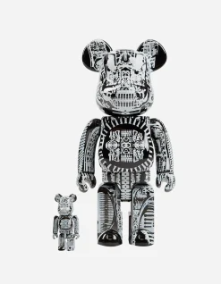 Home*Maharishi Medicom Be@Rbrick Hr Giger Chrome Version 400% U0026 100% Black