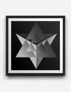 Art*Maharishi Myoshka Merkaba Monochrome Print