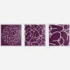 Art*Maharishi Ye-102, 103 U0026 104 Triptych Purple