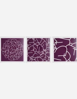 Art*Maharishi Ye-102, 103 U0026 104 Triptych Purple