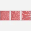 Art*Maharishi Ye-96, 97 U0026 98 Triptych Pink