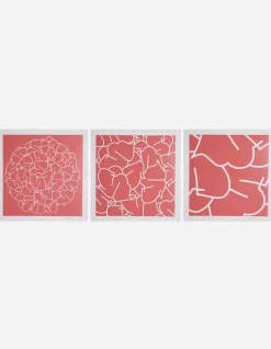 Art*Maharishi Ye-96, 97 U0026 98 Triptych Pink
