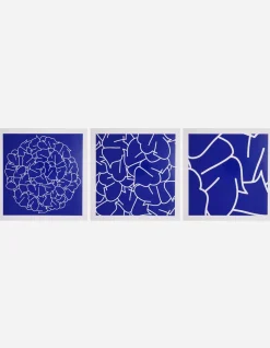 Art*Maharishi Ye-105, 106 U0026 107 Triptych Blue