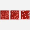 Art*Maharishi Ye-87, 88 U0026 89 Triptych Red