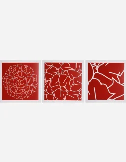Art*Maharishi Ye-87, 88 U0026 89 Triptych Red