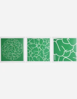 Art*Maharishi Ye-93,94 U0026 95 Triptych Green